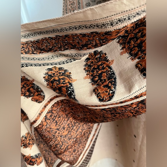 Fabindia style handwoven 100% cotton stunning earth 🌍 tone saree camel 🐪 color - Picture 12 of 16